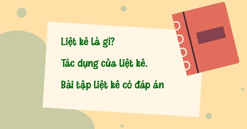 Tác dụng của biện pháp tu từ liệt kê